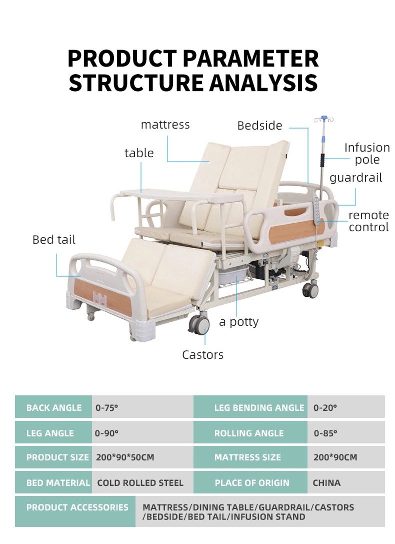 Hospital Fowler Bed Price Hospital Bed Full Electric Cranks Medical Nursing Home Care Bed