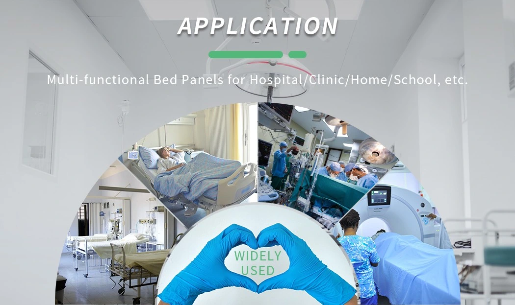 Customized PP Headboard 2 Crank Manual/Electric Hospital Medical ICU Patient Bed