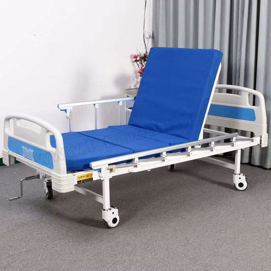 Lit de soins multifonctionnel manuel De soins à domicile d'hôpital médical de Cama De